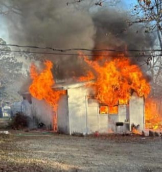 Iron Mountain Lake Christmas Eve Fire