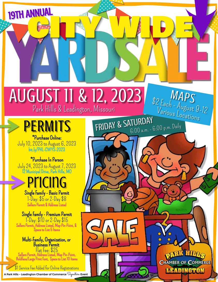 Park Hills Leadington City Wide Yard Sale Permits