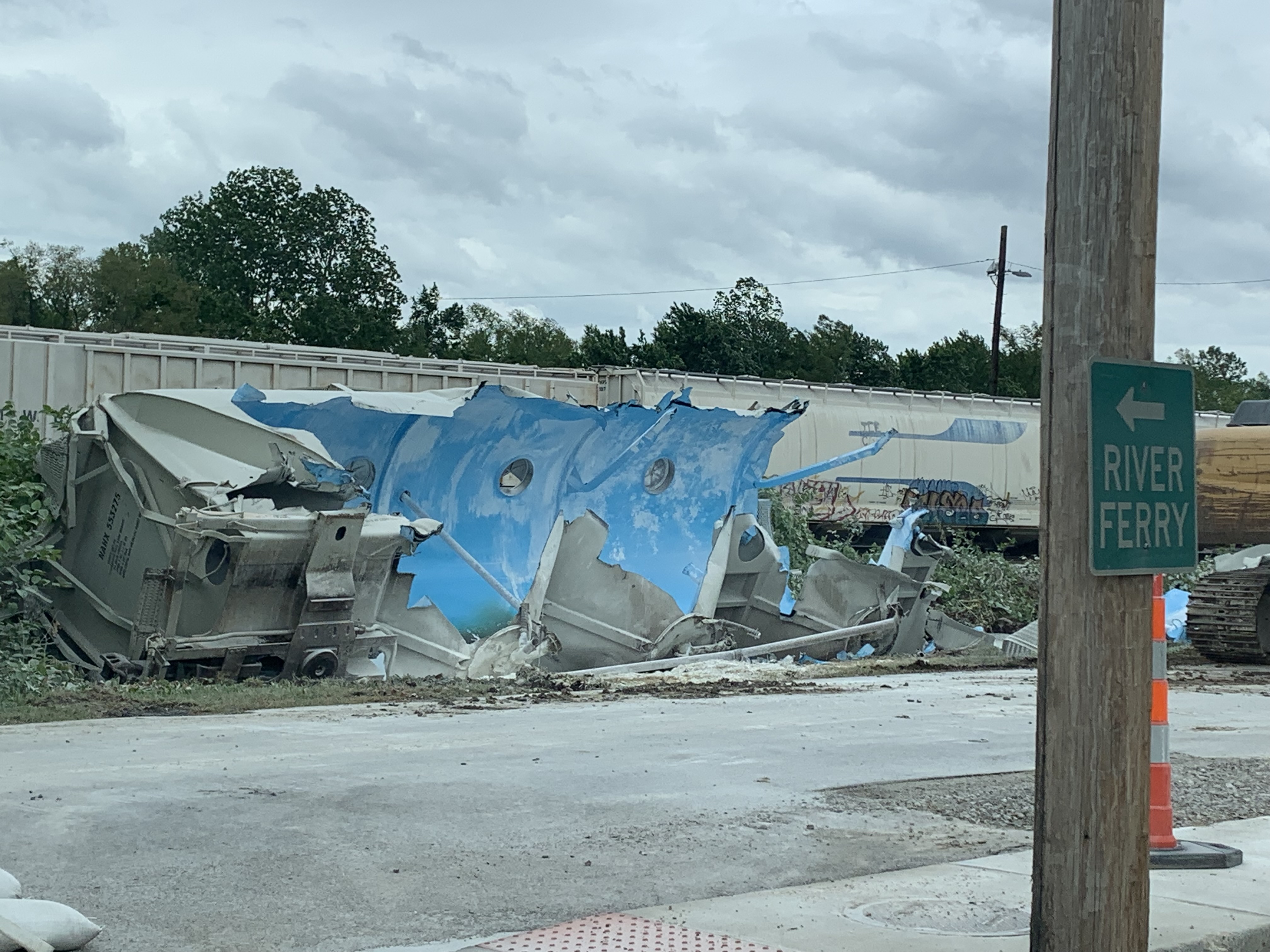 Street Still Closed Over Train Wreck