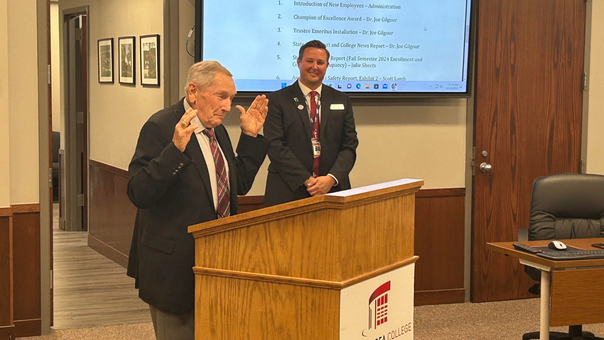 Mineral Area College Inducts First Trustee Emeritus