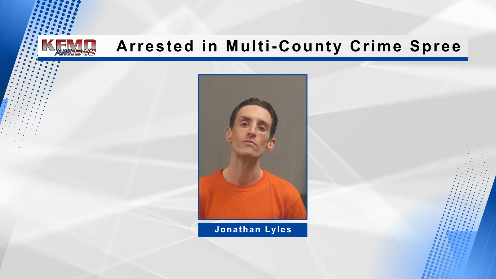 Multi-County Crime Spree Ends with Arrest in Jefferson County